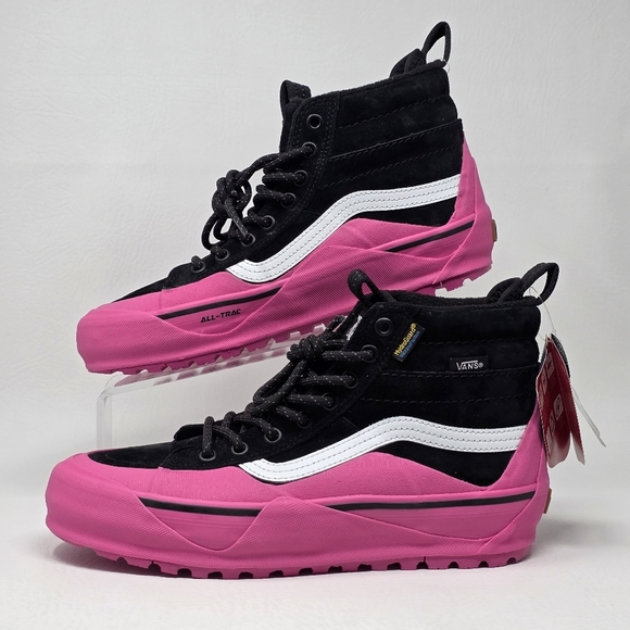 VANS SK8 Hi MTE-2 Hiking Boots Men's 6.5 / Women's 8 Dip Pink Black Suede New - Picture 3 of 12